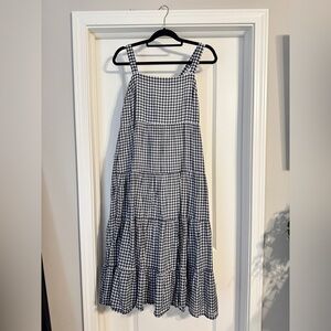 Abrercrombie & Fitch 100% Cotton Gingham Midi Dress